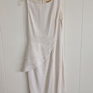 Alice + Olivia Cream Asymmetrical Dress